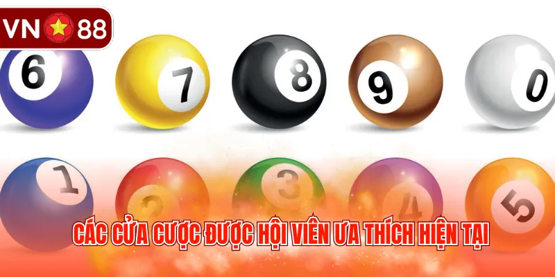 Các cửa cược được hội viên ưa thích hiện tại